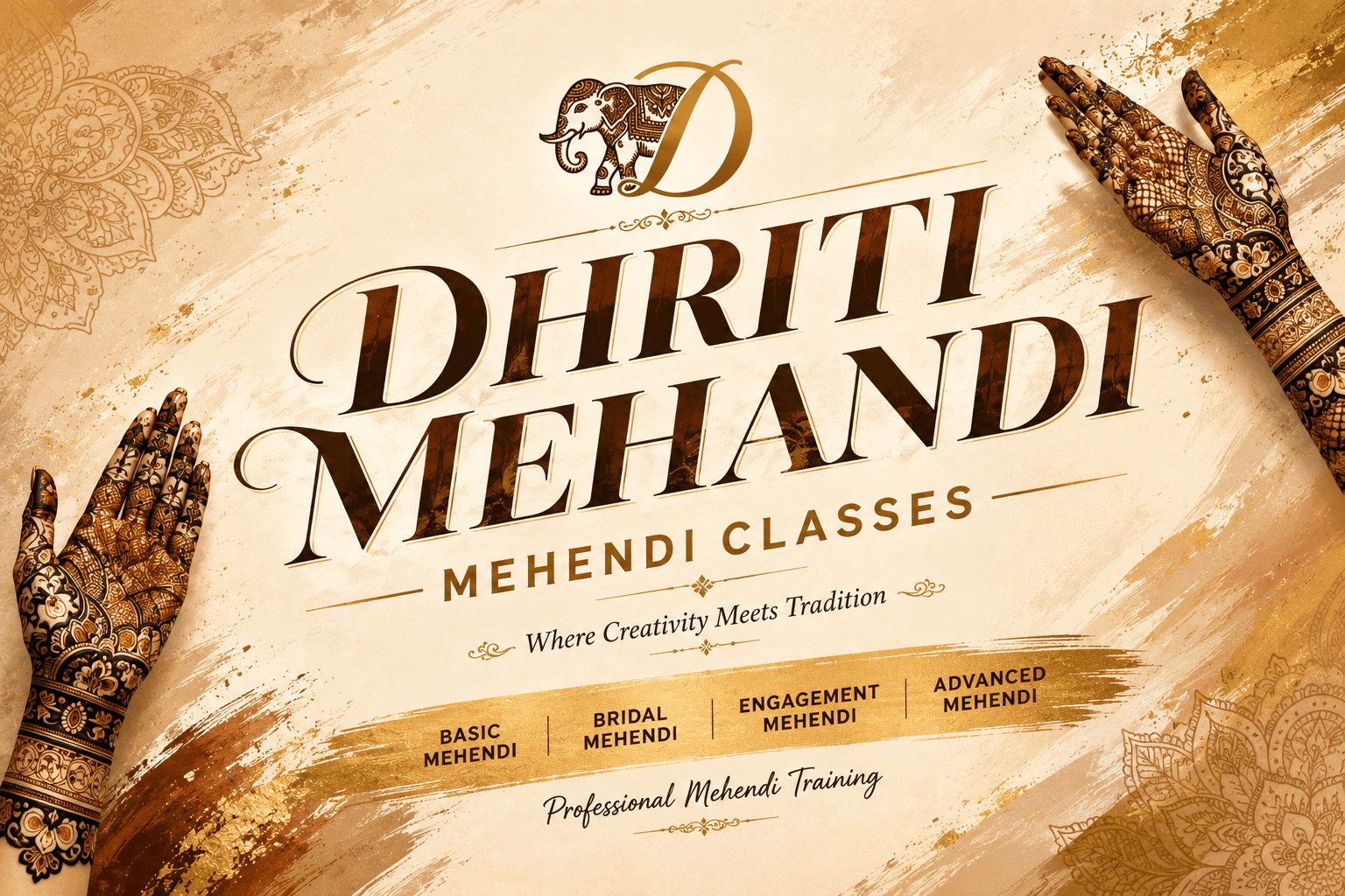 Dhriti Mehendi professional mehendi course
